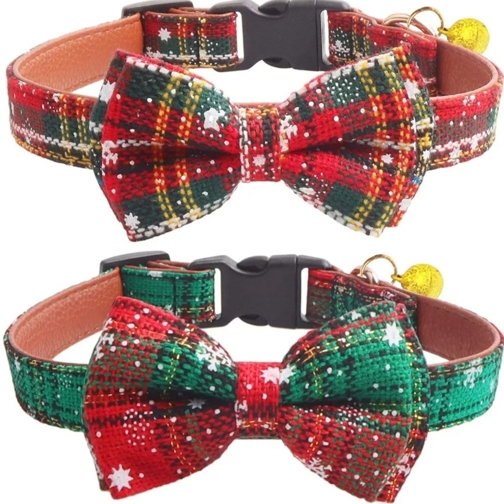 2 Pack/Set Christmas Snowflake Dog Collars